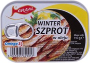 Graal 110G Savustettua Kilohailia Öljyssä (5903895629057)