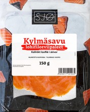 Sjø Kylmäsavustettu Lohifilee Viipaleet 150G (6403011101065)