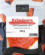 Sjø Kylmäsavustettu Kirjolohifilee Viipaleet 150G (6403011101102)