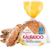 Perheleipuri Salonen Kaura100 4/240G Kauraleipä, Halkaistu (6405506133476)