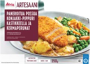 Atria Artesaani Paneroitua Possua Konjakki-Pippurikastikkeella Ja Kermaperunat 350G (6407800003288)