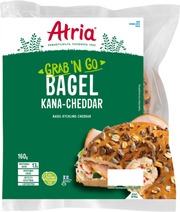 Atria Bagel Kana-Cheddar 160G (6407800004025)