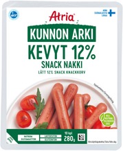 Atria Kunnon Arki Kevyt 12% Snack Nakki  280G (6407800011542)