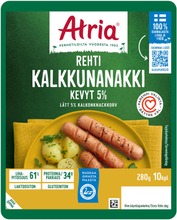Atria Rehti Kevyt 5% Kalkkunanakki 280G (6407870074041)