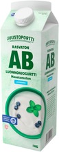 Juustoportti Rasvaton Ab-Jogurtti 1 Kg Maustamaton Laktoositon (6408652221646)