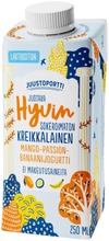 Juustoportti Hyvin Sokeroimaton Kreikkalainen Juotava Jogurtti 250 Ml Mango-Passion-Banaani Laktoositon (6408652221929)
