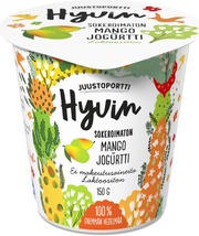 Juustoportti Hyvin Sokeroimaton Jogurtti 150 G Mango Laktoositon