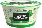 Juustoportti Luomu Kermaviili 200 G (6408653124243)