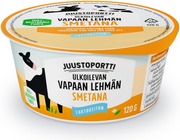 Juustoportti Vapaan Lehmän Smetana 120 G Laktoositon (6408653126261)