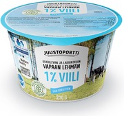 Juustoportti Vapaan Lehmän Viili 1 % 200 G Laktoositon (6408653130008)