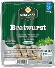 Snellman All Natural Bratwurst Grillimakkara 230G (6409620006005)