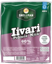 Snellman Pehmeä Iivari Grillimakkara 400G (6409620013126)