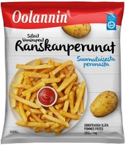 Oolannin Uunirapeat Sileät Ranskanperunat 1Kg (6410380097677)