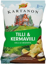 Taffel Kartanon Tilli Kermaviili Maustettu Perunalastu 180G (6410381083167)
