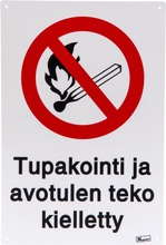 Tupakointi Ja Avotulen Teko Kielletty (6410412473479)