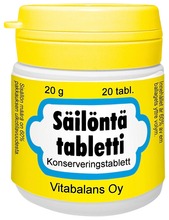 Säilöntätabletti 20 Kpl 20 G Vitabalans (6410530011003)