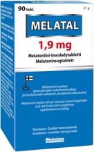 Melatal 1.9 Mg Melatoniini-Imeskelytabletti 90 Tabl. Vitabalans (6410530035160)