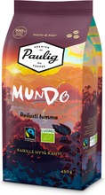 Paulig Mundo Reilusti Tumma Luomu Kahvi Kahvipapu 450G (6411300170593)