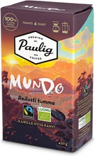 Paulig Mundo Reilusti Tumma Luomu Kahvi Suodatinjauhatus 450G (6411300172658)