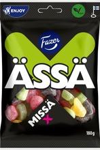 Fazer Ässä Missä X Kirpeä Hedelmä- Ja Lakritsikarkkipussi 180G (6411401036200)