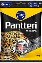 Fazer Pantteri Salmiakkilakritsi Karkkipussi 180G (6411401036224)