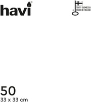 Havi 50Kpl/33Cm Valkoinen Tissue Lautasliina (6411632601093)