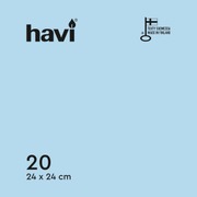 Havi Lautasliina Vaaleansininen 24Cm 20Kpl (6411633326438)