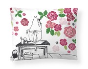 Finlayson Satiinityynyliina Muumimamman Ruusutarha Pink 50X60 (6411720482818)