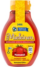 Mieleinen 340G Suomalainen Juokseva Hunajavalmiste Mansikka (6412324443441)