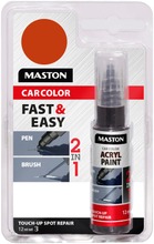 Maston Carcolor Akryylimaali Korjauskynä Touch-Up Punainen 12Ml 4005 (6412490024017)