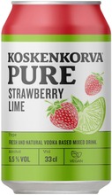 Koskenkorva Pure Strawberry Lime 5,5% 33Cl Can (6412700013558)