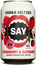 Say Strawberry-Raspberry Seltzer 4% 33 Cl (6412703013340)