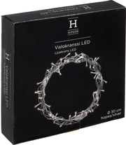 House Valokranssi 30 Cm 80 Led Hopea (6412987910533)