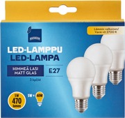 Rainbow Led-Lamppu 6W E27 Kupu 3Kpl (6412988338572)
