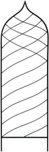 House Kasvituki 35X120cm Metalli Musta (6412989025082)