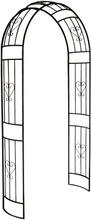 House Ruusukaari 120X35x230cm Metalli Musta (6412989025143)