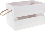 Puukori Narukahvoilla 24X16cm Valkoinen (6412989329814)