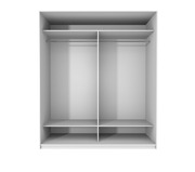 Setdesign13 Liukuovikomero Kirkkain Peiliovin L1190 X K2282 X S600 Mm, Valkea (6412989402746)