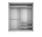 Setdesign18 Liukuovikomero Kirkkain Peiliovin L990 X K2282 X S600 Mm, Valkea (6412989402968)