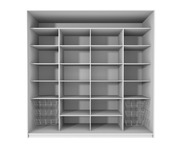 Setdesign25 Liukuovikomero Kirkkain Peiliovin L1962 X K2282 X S600 Mm, Valkea (6412989403248)