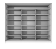 Setdesign30 Liukuovikomero Kirkkain Peiliovin L1476 X K2282 X S600 Mm, Valkea (6412989403484)