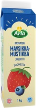 Arla 1Kg Rasvaton  Mansikka-Mustikka Jogurtti (6413300001969)