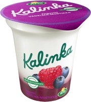 Arla Kalinka 150 G  Vähälaktoosinen Vadelma-Mustikka Kerrosjogurtti. (6413300006018)