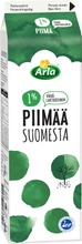 Arla 1L 1%  Suomesta Vähälaktoosinen Piimä (6413300010626)