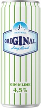Hartwall Original Long Drink White Label Lime 4,5% 0,33 L (6413600211723)