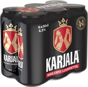 6 X Karjala Olut 4,5% 0,5 L (6413605094239)