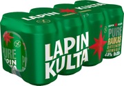 8 X Lapin Kulta Pure Gluteeniton Luomuolut 4,5% 0,33 L (6413605150416)