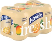 6 X Hartwall Novelle Fresh Mango-Appelsiini Kivennäisvesi 0,33 L (6413605207882)