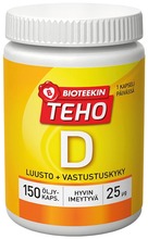 Bioteekin Teho D-Vitamiini Ravintolisä 150 Kaps