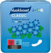 Vuokkoset Classic Anatomic Normal 30 Kpl (6414100843001)